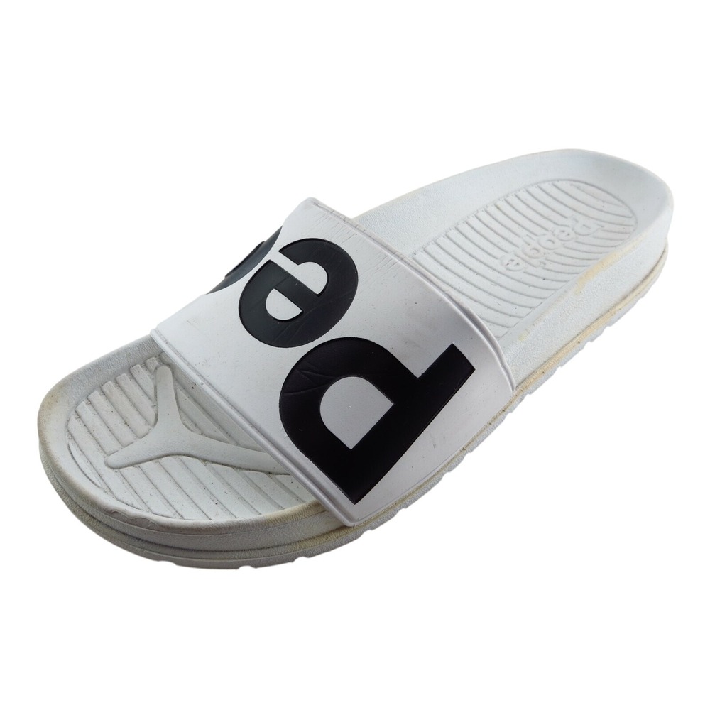 People Size 9 M‎ White Slides Synthetic Men Shoes